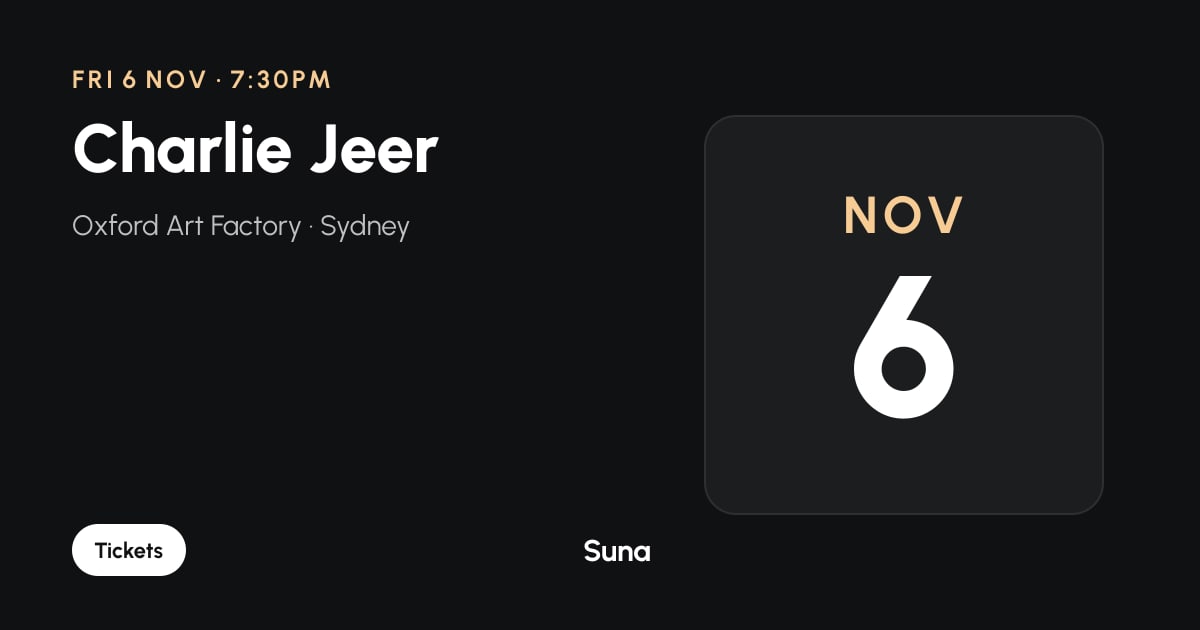 The link preview: Charlie Jeer