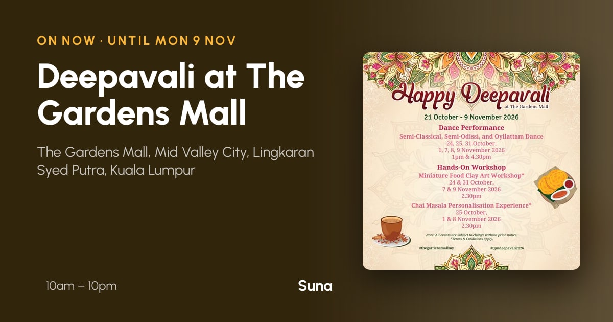 The link preview: Deepavali at The Gardens Mall