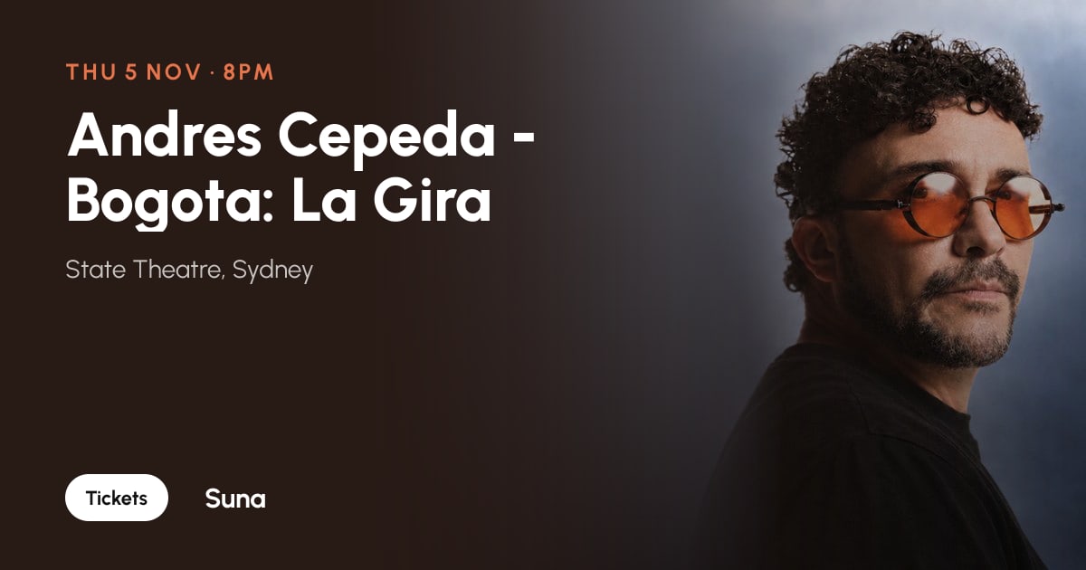 The link preview: Andres Cepeda - Bogota: La Gira