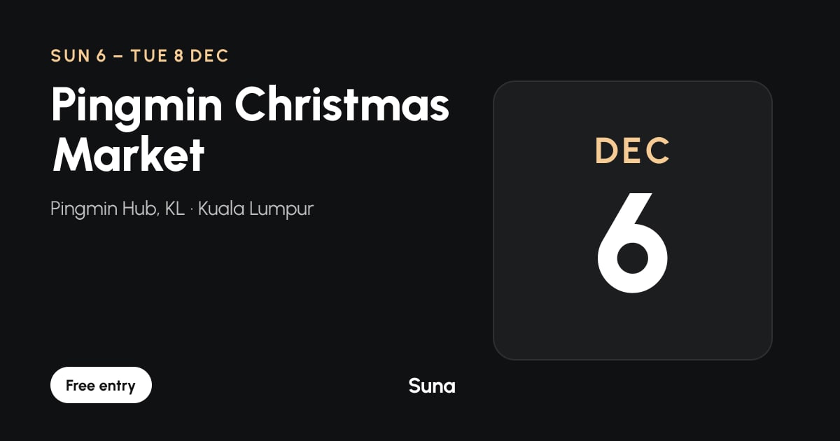 The link preview: Pingmin Christmas Market