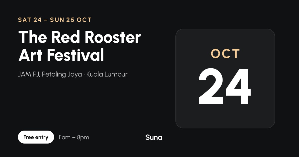 The link preview: The Red Rooster Art Festival