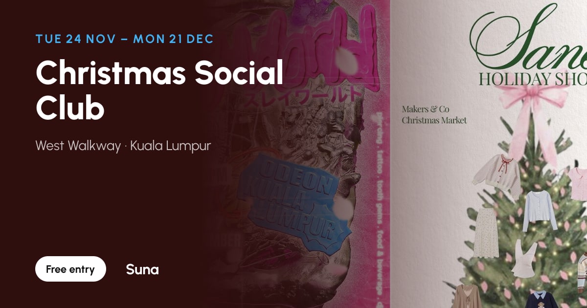 The link preview: Christmas Social Club