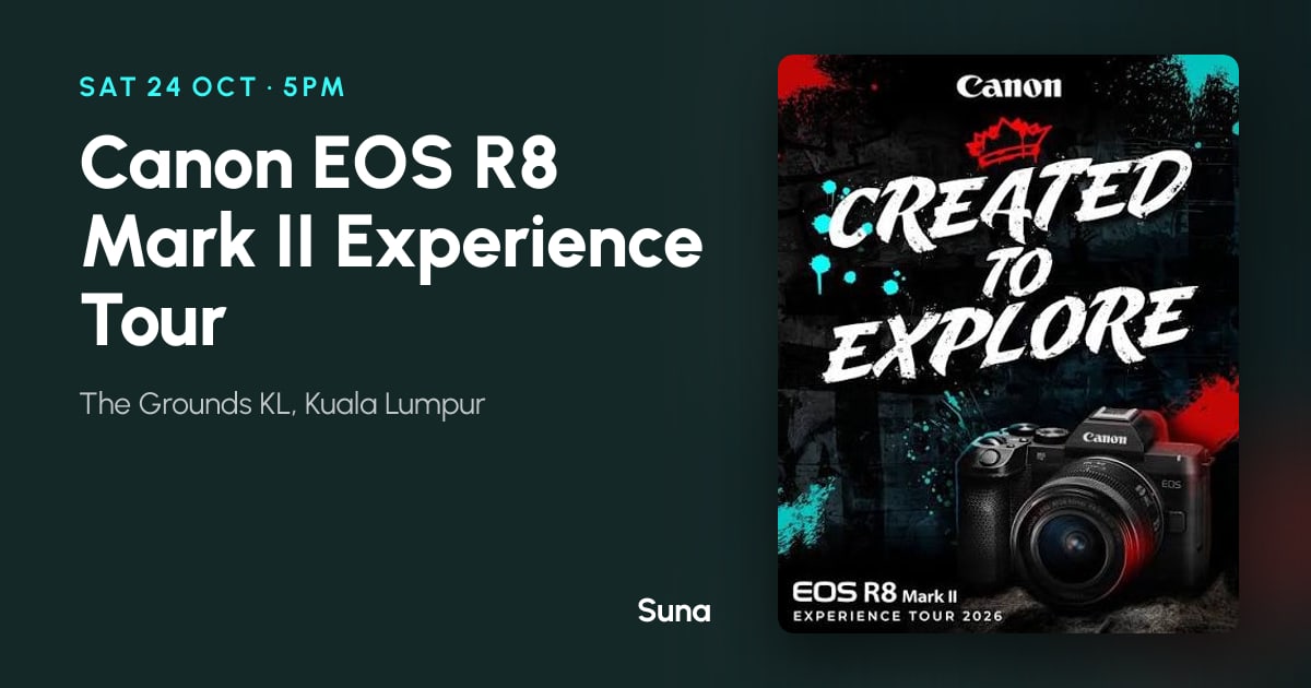 The link preview: Canon EOS R8 Mark II Experience Tour