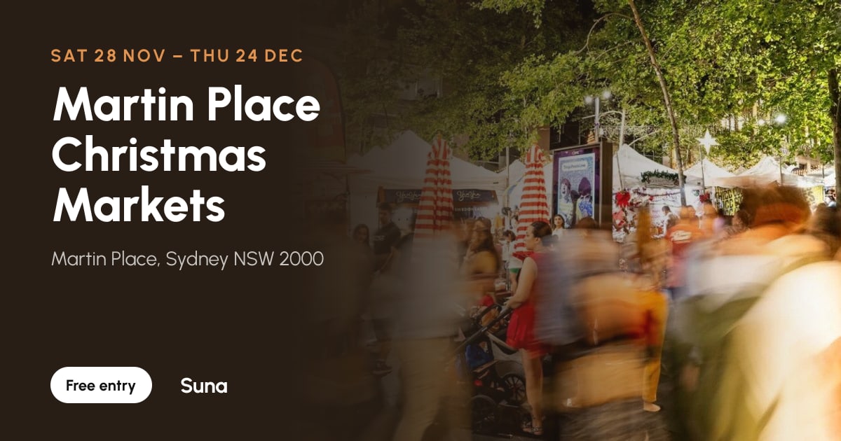 The link preview: Martin Place Christmas Markets