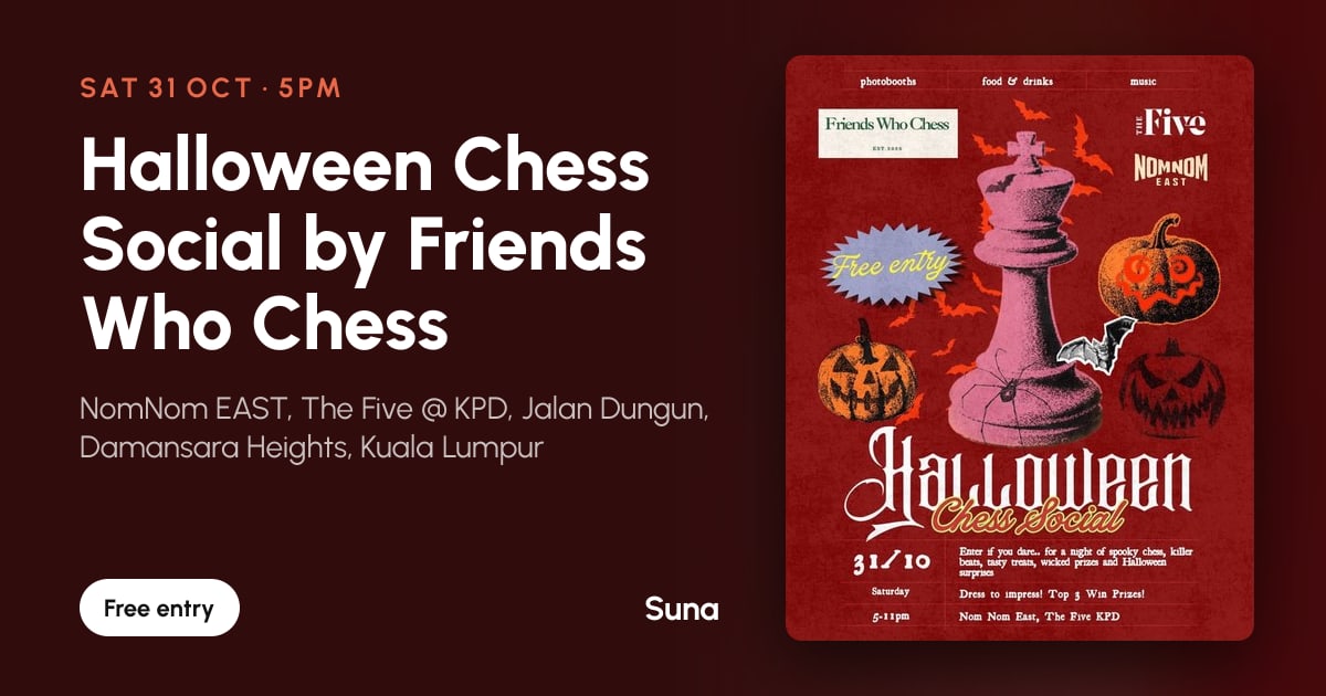 The link preview: Halloween Chess Social by Friends Who Chess