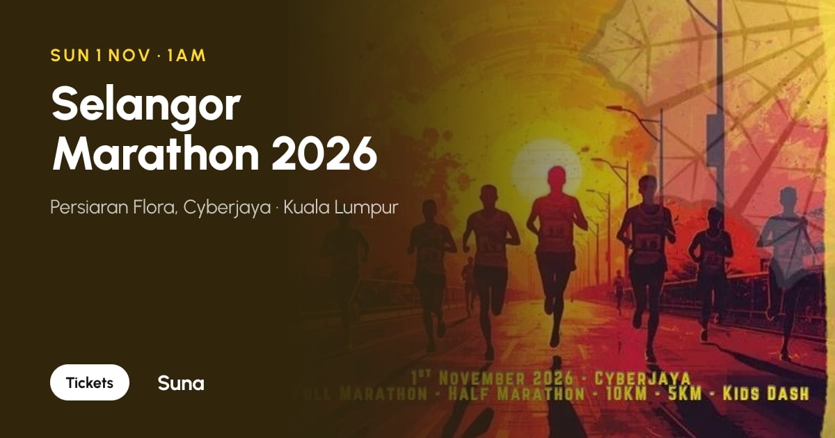 The link preview: Selangor Marathon 2026