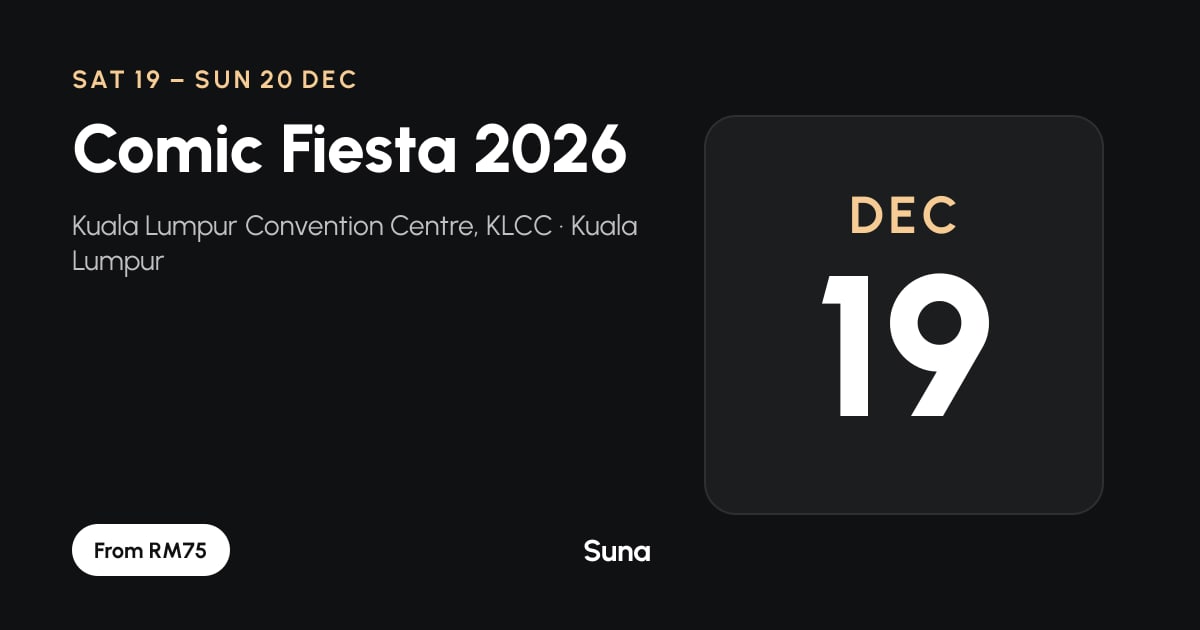 The link preview: Comic Fiesta 2026