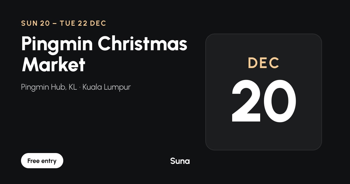 The link preview: Pingmin Christmas Market
