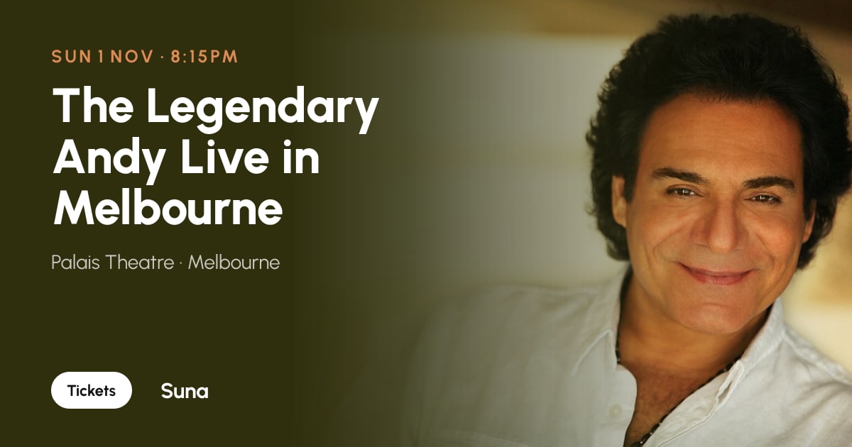 The link preview: The Legendary Andy Live in Melbourne