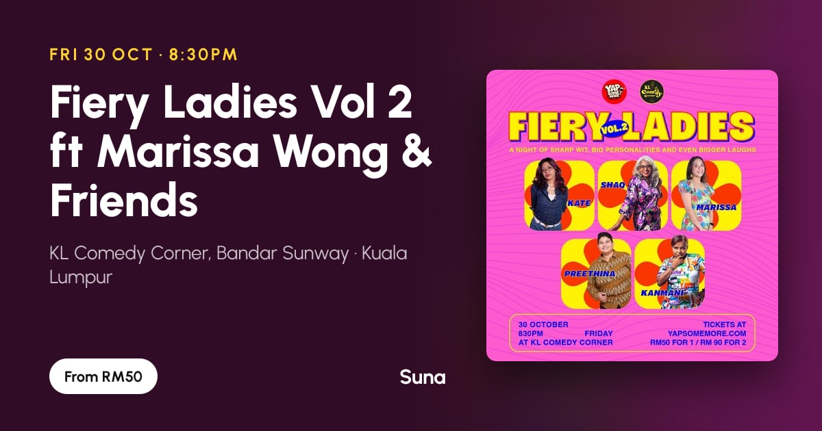 The link preview: Fiery Ladies Vol 2 ft Marissa Wong & Friends