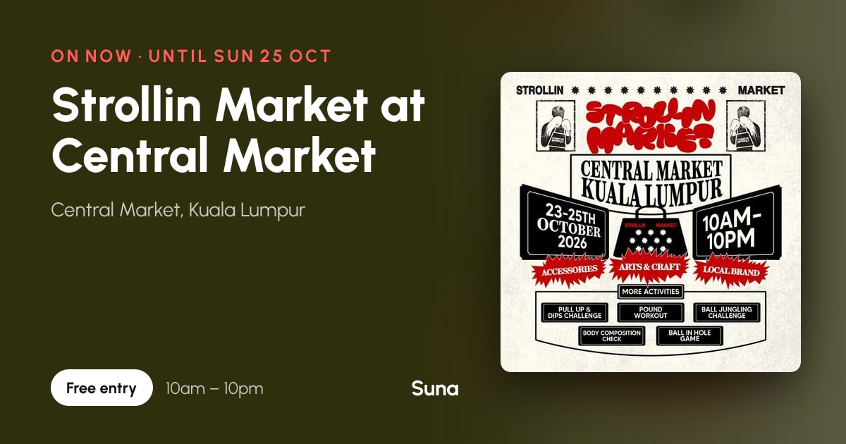 The link preview: Strollin Market at Central Market