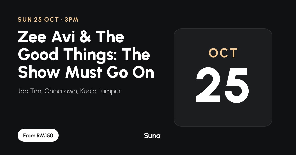 The link preview: Zee Avi & The Good Things: The Show Must Go On