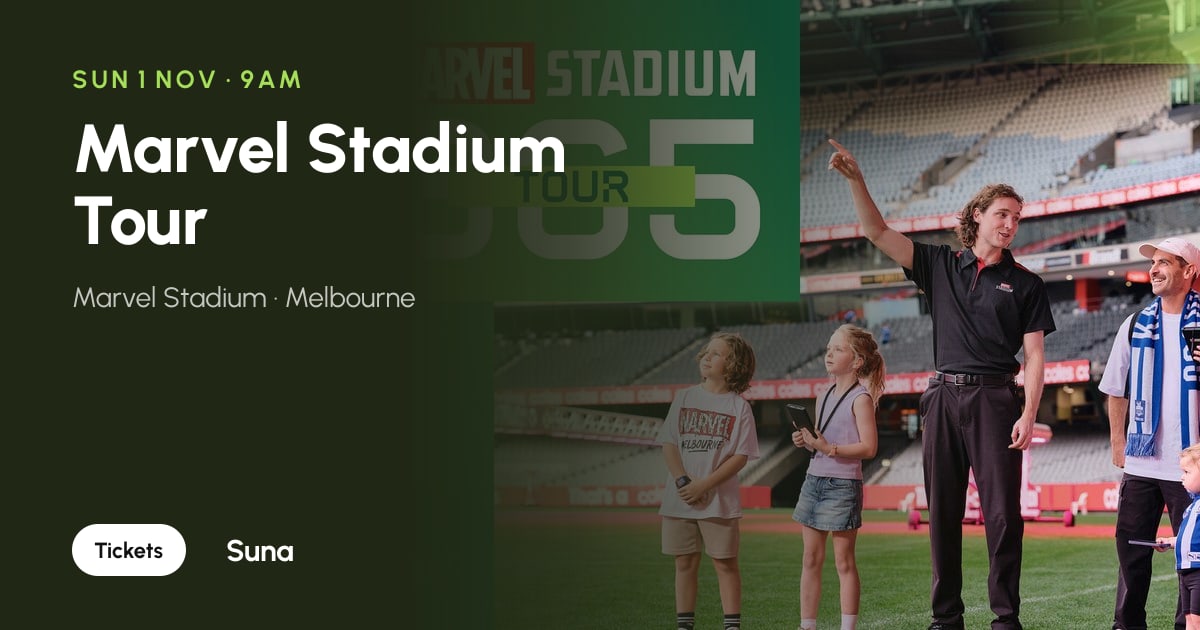 The link preview: Marvel Stadium Tour