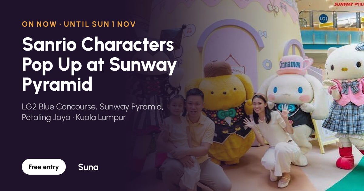 The link preview: Sanrio Characters Pop Up at Sunway Pyramid