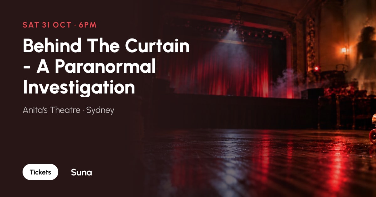 The link preview: Behind The Curtain - A Paranormal Investigation