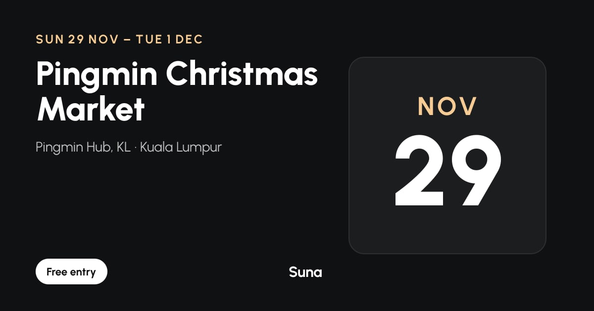 The link preview: Pingmin Christmas Market