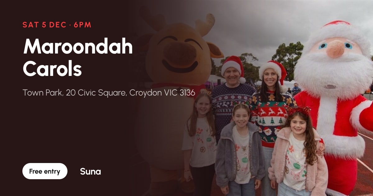 The link preview: Maroondah Carols