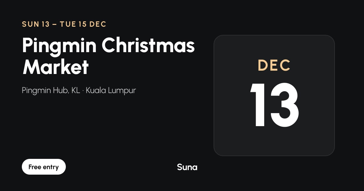 The link preview: Pingmin Christmas Market