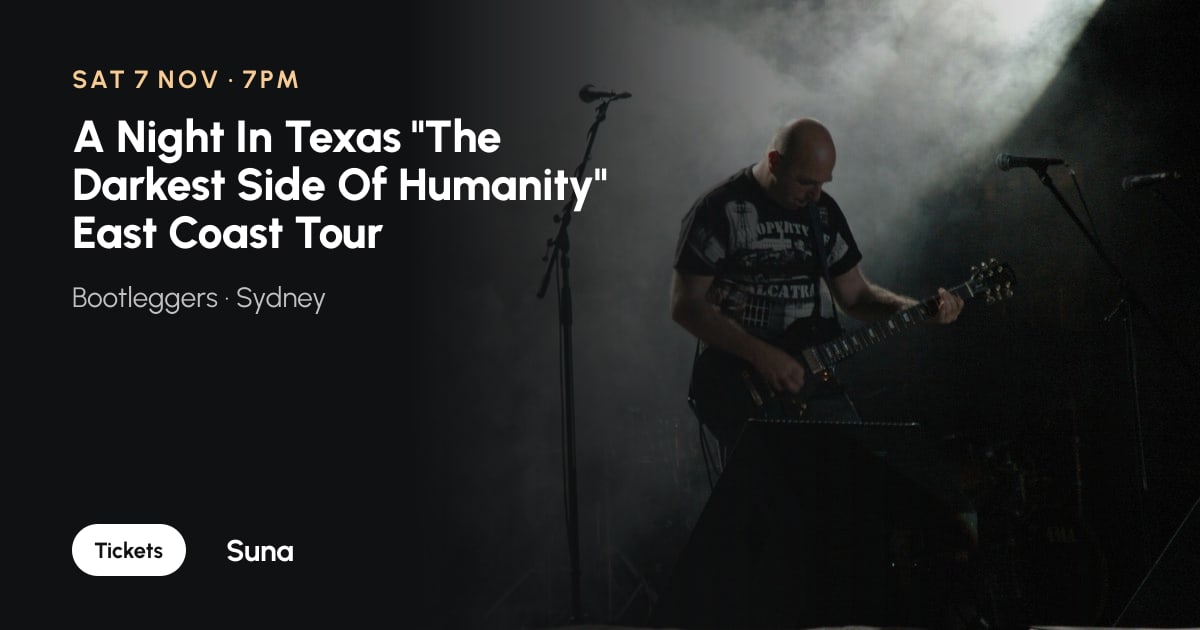 The link preview: A Night In Texas "The Darkest Side Of Humanity" East Coast Tour