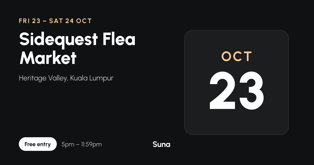 The link preview: Sidequest Flea Market