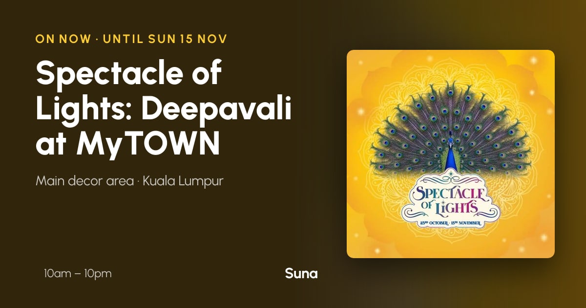 The link preview: Spectacle of Lights: Deepavali at MyTOWN