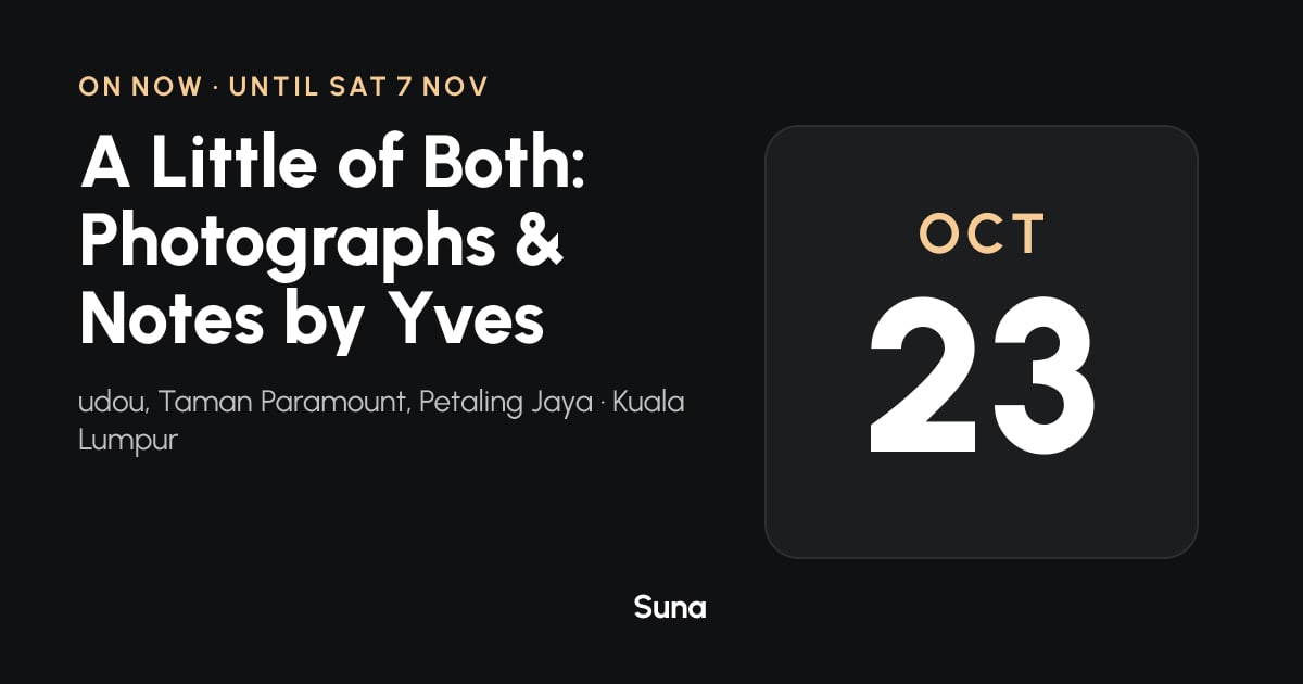 The link preview: A Little of Both: Photographs & Notes by Yves