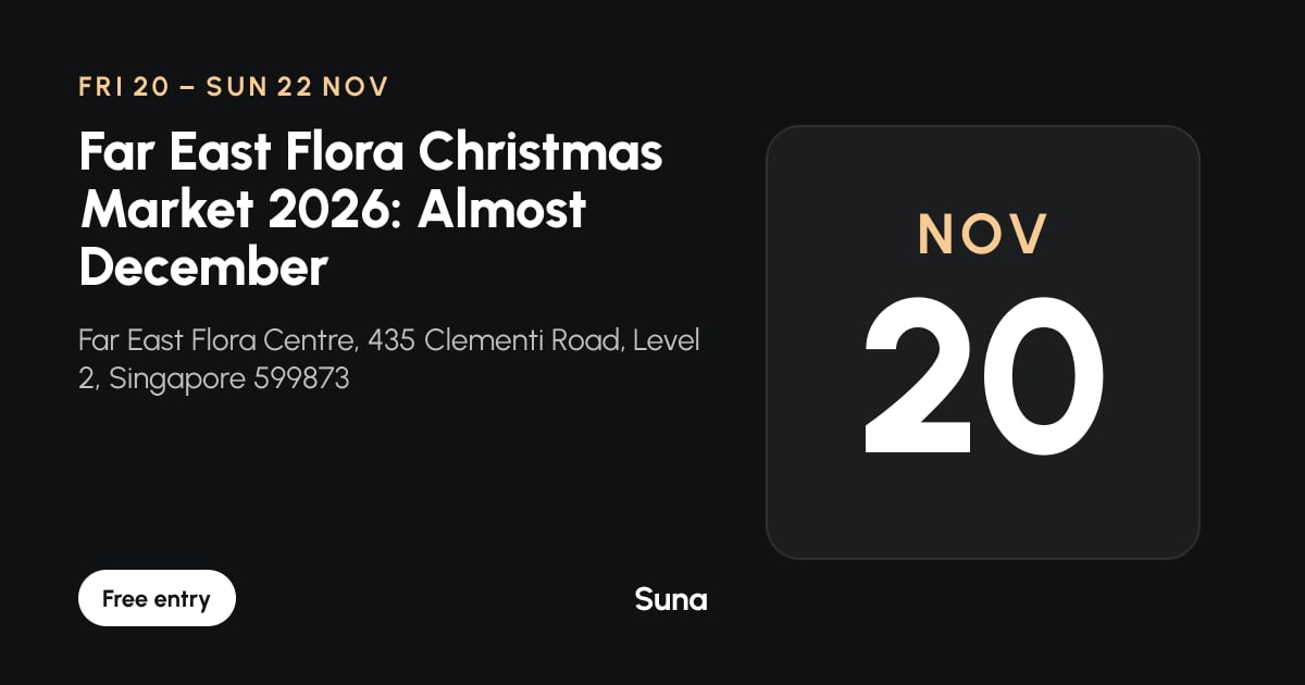 The link preview: Far East Flora Christmas Market 2026: Almost December