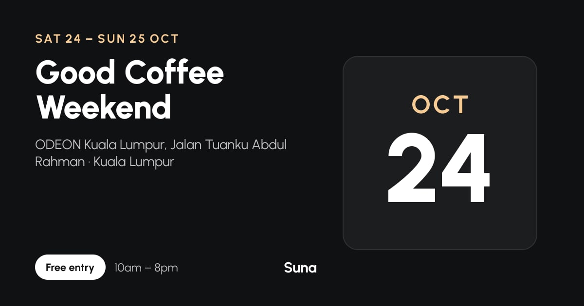 The link preview: Good Coffee Weekend