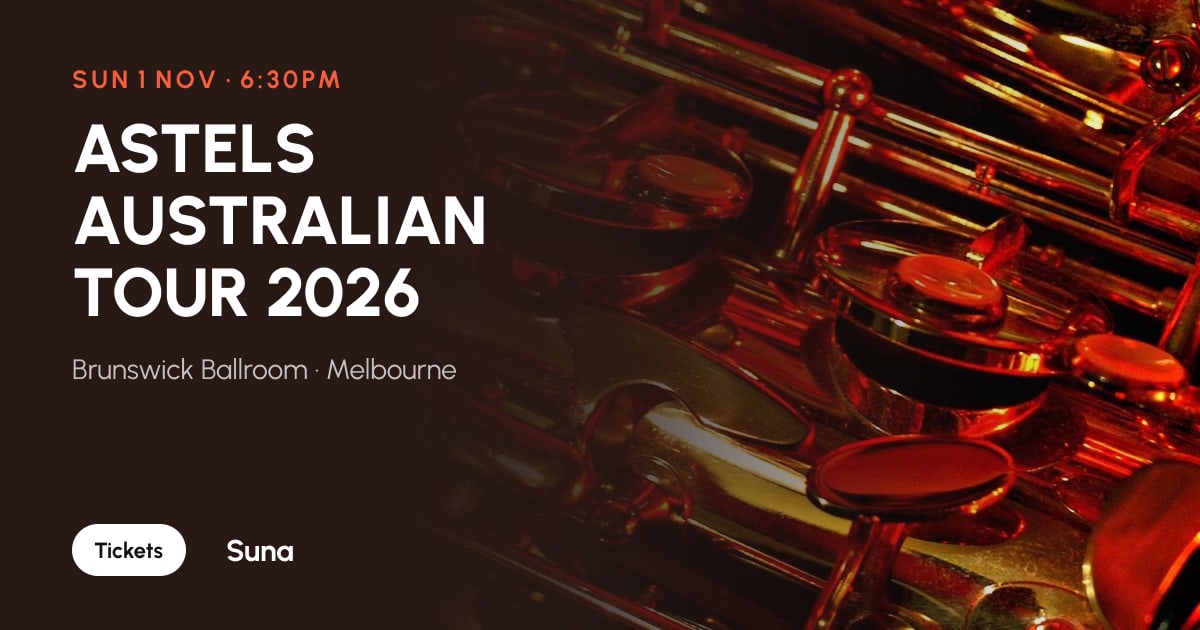 The link preview: ASTELS AUSTRALIAN TOUR 2026