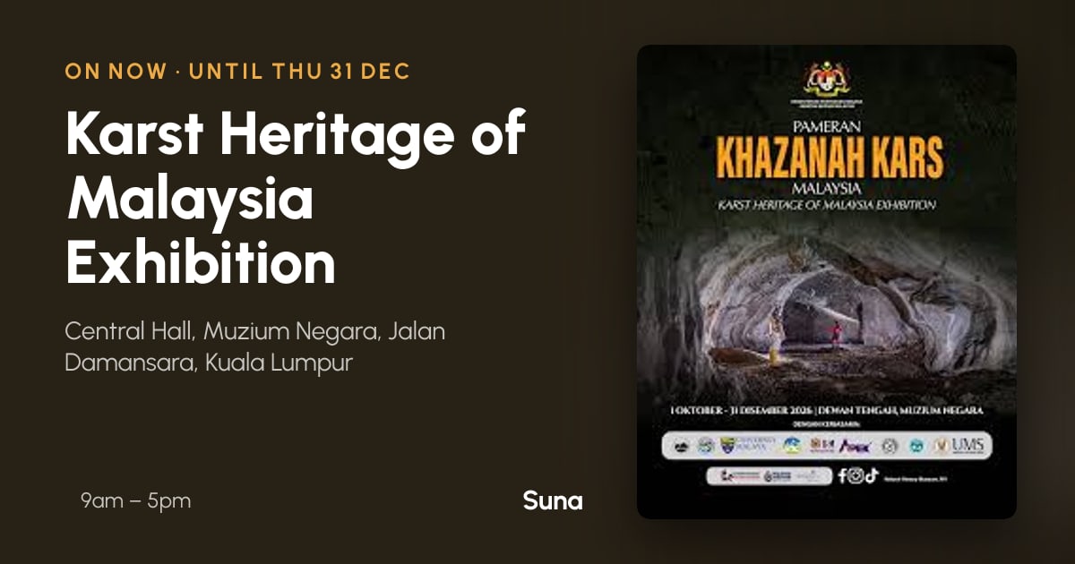The link preview: Karst Heritage of Malaysia Exhibition