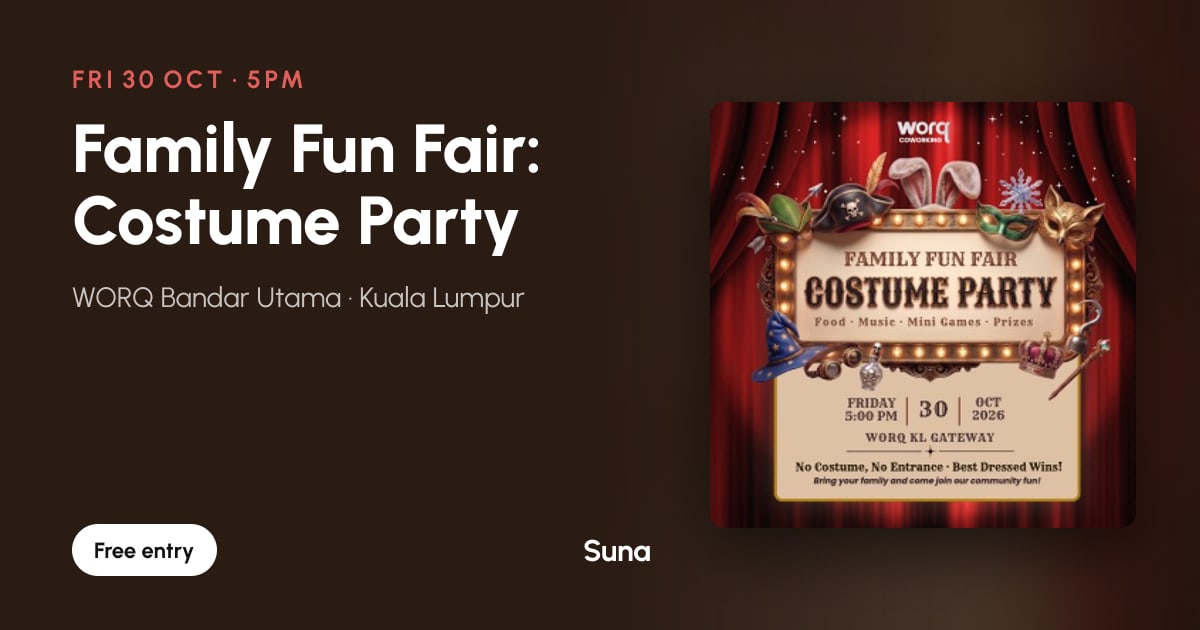 The link preview: Family Fun Fair: Costume Party