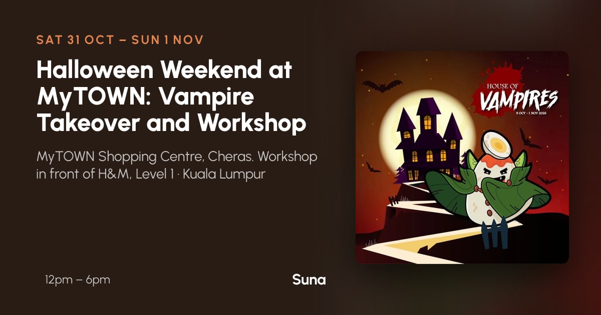 The link preview: Halloween Weekend at MyTOWN: Vampire Takeover and Workshop