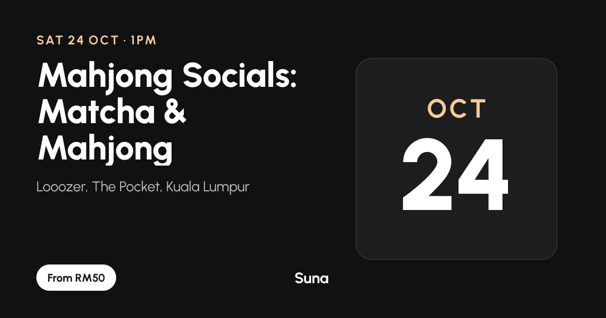 The link preview: Mahjong Socials: Matcha & Mahjong