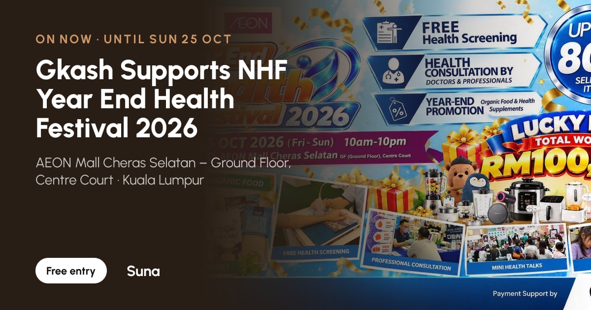 The link preview: Gkash Supports NHF Year End Health Festival 2026