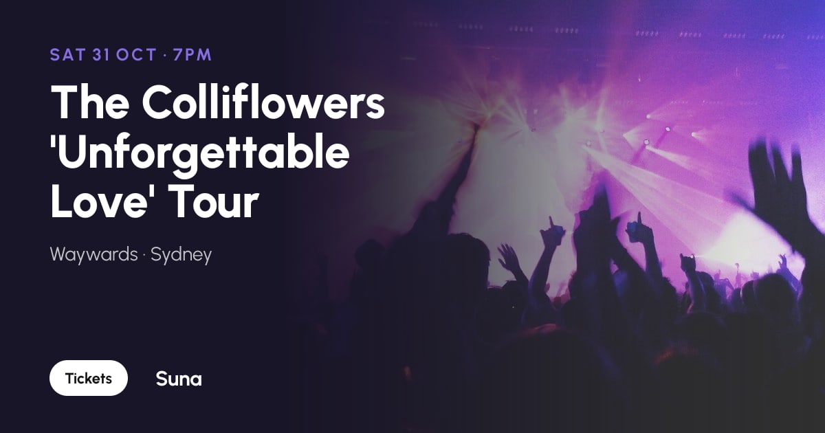 The link preview: The Colliflowers 'Unforgettable Love' Tour